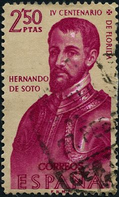 Espanha - 1960 - IV Centenario Florida Hernando de Soto - 2.50Pta