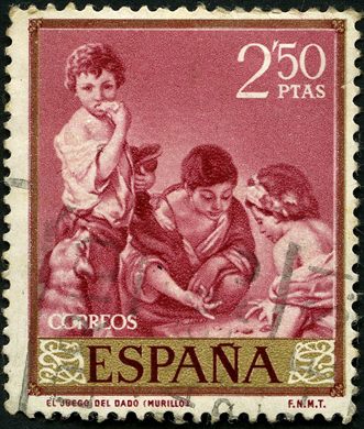 Espanha - 1960 - Pintor Murillo El Juego del Dado - 2Ptas50