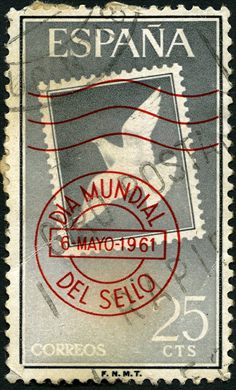 Espanha - 1961 - Dia Mundial do Selo - 25Cts