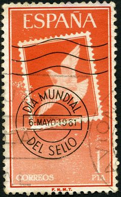 Espanha - 1961 - Dia Mundial do Selo - 1Pta