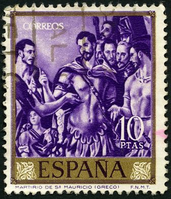 Espanha - 1961 - Pintura El Greco Martirio de San Mauricio - 10Pta