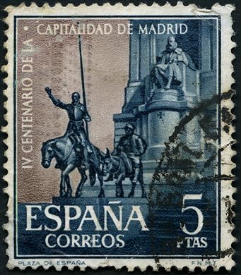 Espanha - 1961 - IV Centenario Capitalidade Madrid Plaza de Espana - 5Pta