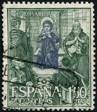 Espanha - 1962 - Misterios do Rosario - 1.50Ptas