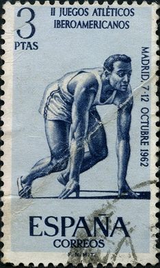 Espanha - 1962 - Jogos Iberoamericanos Atletismo - 3Ptas