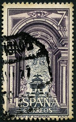 Espanha - 1962 - IV Centenario San Pedro de Alcantara - 7Ptas