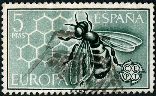 Espanha - 1962 - Europa CEPT Abelha - 5Ptas