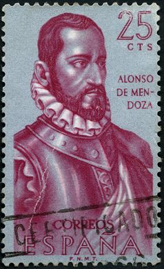 Espanha - 1962 - Forjadores de America Alonso de Mendoza - 25C