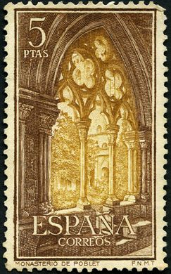 Espanha - 1963 - Monasterios Poblet - 5Ptas