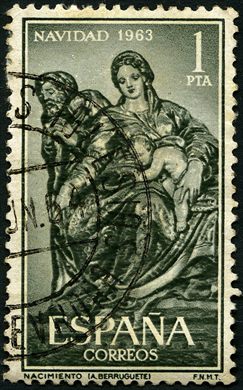 Espanha - 1963 - Natal - Nacimiento Berruguete - 1Pta