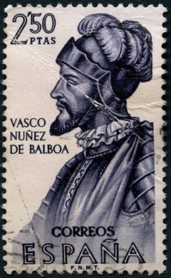 Espanha - 1963 - Forjadores de America Vasco Nunez de Balboa - 2.50Pta