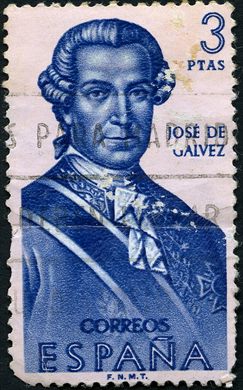 Espanha - 1963 - Forjadores de America Jose de Galvez - 3Pta