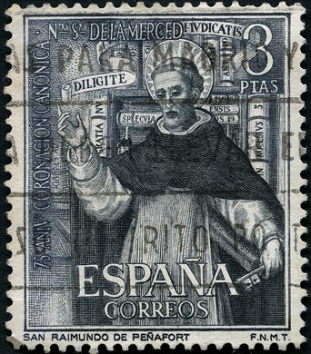 Espanha - 1963 - Coroacao NS da Merced San Raimundo de Penafort - 3Ptas