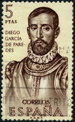 Espanha - 1963 - Forjadores de America Diego Garcia de Paredes - 5Ptas