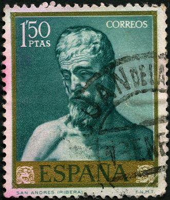 Espanha - 1963 - Pintor Jose de Ribera San Andres - 1Ptas50