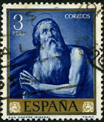 Espanha - 1963 - Pintores Ribera - San Onofre - 3Ptas