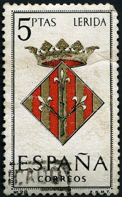Espanha - 1964 - Escudos Capitais Provincias Lerida - 5Ptas