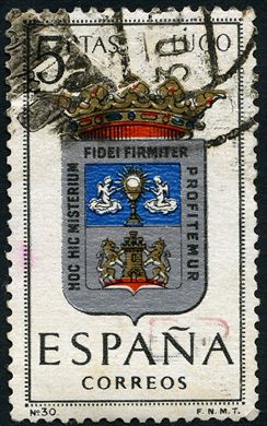 Espanha - 1964 - Escudos de Capitais - Lugo - 5Ptas