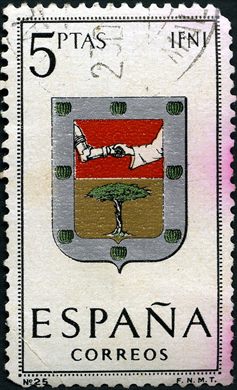 Espanha - 1964 - Escudos de Capitais - Ifni - 5Ptas
