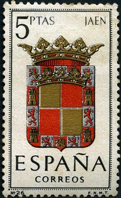 Espanha - 1964 - Escudos de Capitais - Jaen - 5Ptas