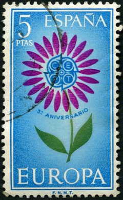 Espanha - 1964 - Europa CEPT V Aniversario Flor - 5Ptas