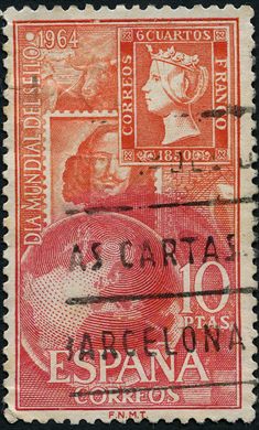 Espanha - 1964 - Dia Mundial do Selo - 10Ptas