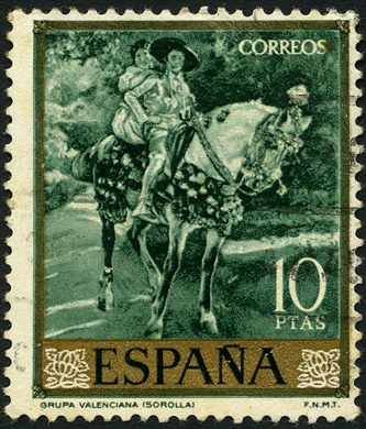 Espanha - 1964 - Pintura Sorolla Grupa Valenciana - 10Pta