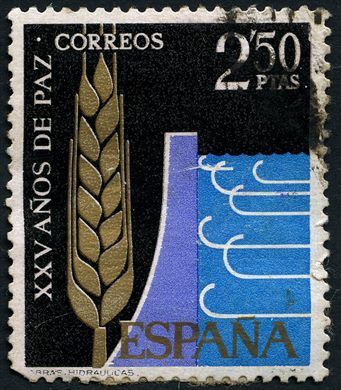 Espanha - 1964 - XXV Anos de Paz Obras Hidraulicas - 2.50Pta