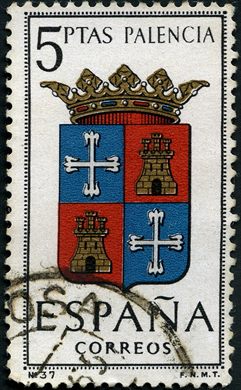 Espanha - 1965 - Escudos Capitais Provincias Palencia - 5Ptas