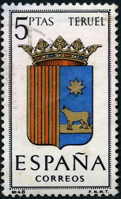 Espanha - 1965 - Escudos Provincias Teruel - 5Ptas