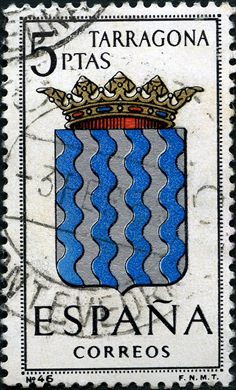 Espanha - 1965 - Brasoes das Capitais - Tarragona - 5Ptas