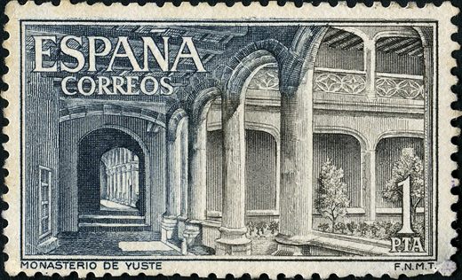 Espanha - 1965 - Mosteiro de Yuste - 1Pta