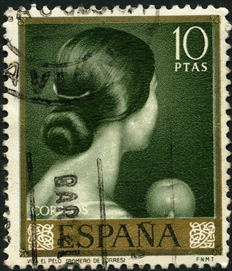 Espanha - 1965 - Pintura Romero de Torres Viva el Pelo - 10Pta