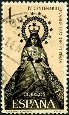 Espanha - 1965 - IV Centenario Evangelizacao Filipinas NS de Antipolo - 1Ptas