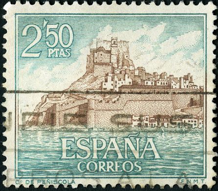 Espanha - 1966 - Castelos Peniscola - 2.50Ptas