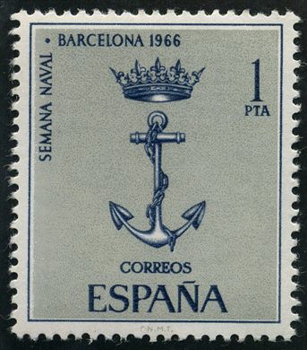 Espanha - 1966 - Semana Naval Barcelona - 1Pta