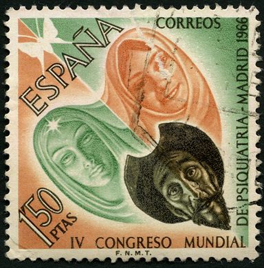 Espanha - 1966 - IV Congresso Mundial de Psiquiatria - 1Pta50