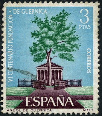 Espanha - 1966 - VI Centenario Fundacao de Guernica Arvore de Guernica - 3Ptas
