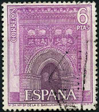 Espanha - 1967 - Turismo Nuestra Senora de la O Sanlucar - 6Ptas