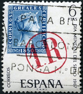Espanha - 1967 - Dia Mundial do Selo - 6Ptas