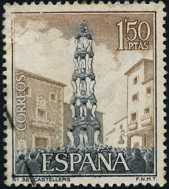 Espanha - 1967 - Castellers - 1.50Ptas