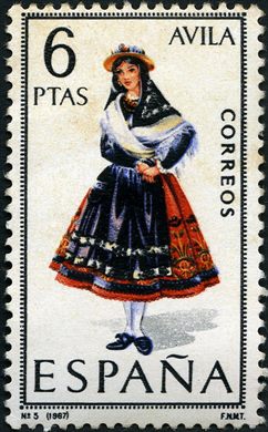 Espanha - 1967 - Trajes Tipicos - Avila - 6Ptas