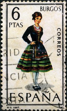 Espanha - 1967 - Trajes Tipicos - Burgos - 6Ptas