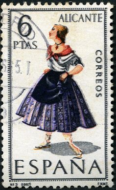 Espanha - 1967 - Trajes Tipicos - Alicante - 6Ptas