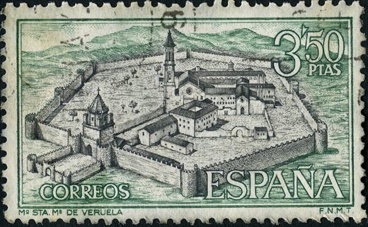 Espanha - 1967 - Mosteiro de Santa Maria de Veruela - 3.50Ptas