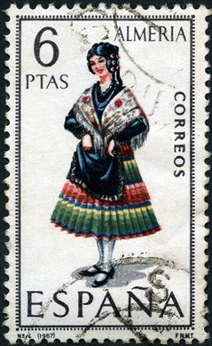 Espanha - 1967 - Trajes Tipicos - Almeria - 6Ptas