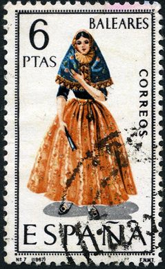Espanha - 1967 - Trajes Tipicos - Baleares - 6Ptas