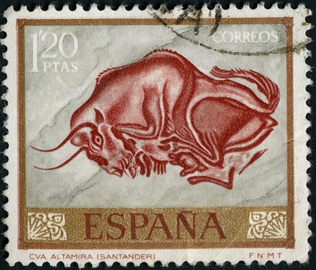 Espanha - 1967 - Pintura Rupestre - Altamira - 1Pta20