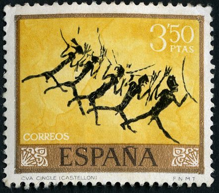 Espanha - 1967 - Pintura Rupestre - Cingle - 3Pta50