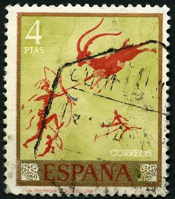 Espanha - 1967 - Homenagem ao Pintor Desconhecido Cova Remigia Castellon - 4Ptas