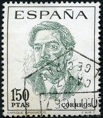 Espanha - 1967 - Centenarios Celebridades Enrique Granados - 1Ptas50